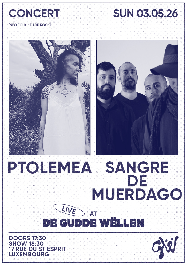 Veranstaltungsbild für Sangre de Muerdago & Ptolemea